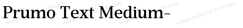 Prumo Text Medium字体转换